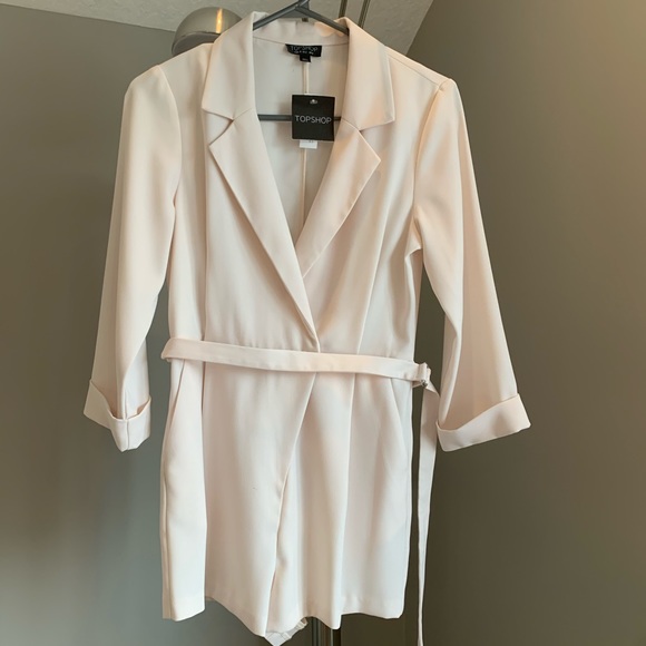 Blush Pink TopShop Romper - Picture 1 of 3